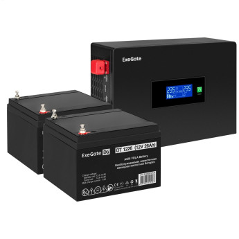Комплект EXEGATE ИБП EX295994RUS + батарея 26Aч EX282970RUS 2шт
