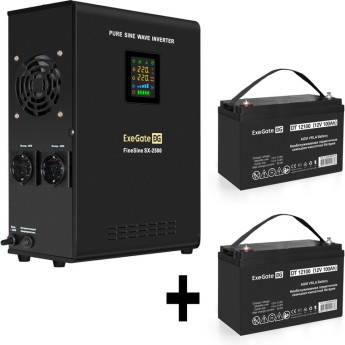 Комплект EXEGATE ИБП EX296002RUS + батарея 100Aч EX282985RUS 2шт