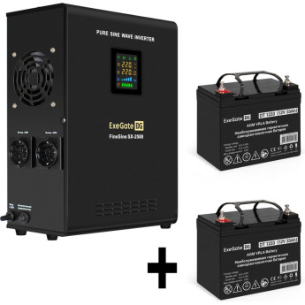 Комплект EXEGATE ИБП EX296002RUS + батарея 33Aч EX282974RUS 2шт