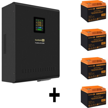 Комплект EXEGATE ИБП EX296003RUS + батарея 40Aч EX282979RUS 4шт