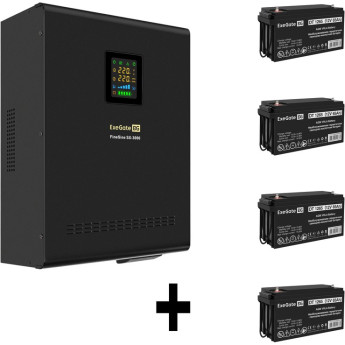 Комплект EXEGATE ИБП EX296003RUS + батарея 65Aч EX282980RUS 4шт