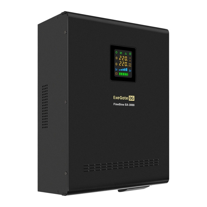 ИБП (инвертор, синус, для котла, настенный) EXEGATE FINESINE SX-3000.LCD.AVR.2SH.T EX296003RUS
